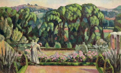 De tuin van de kunstenaar in Durbins, c.1915